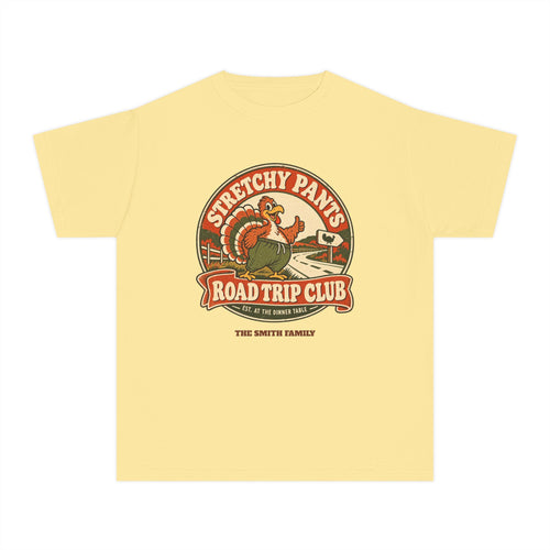 Custom Kids Stretchy Pants Thanksgiving Shirt