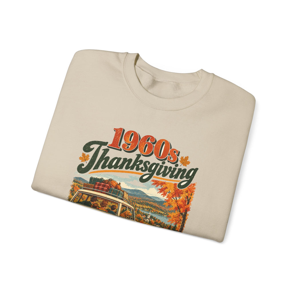Custom 1960s Thanksgiving Family Road Trip Sweatshirt