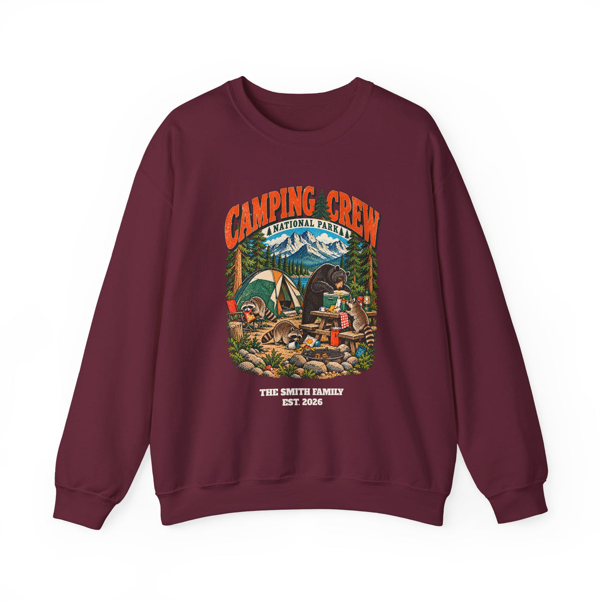 Custom Camping Crew Family Camping Sweatshirt