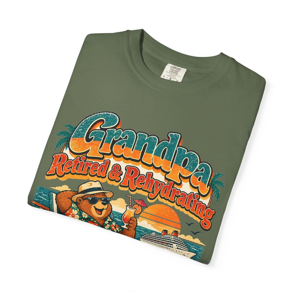 Custom Grandpa Retired & Rehydrating Cruise Shirt
