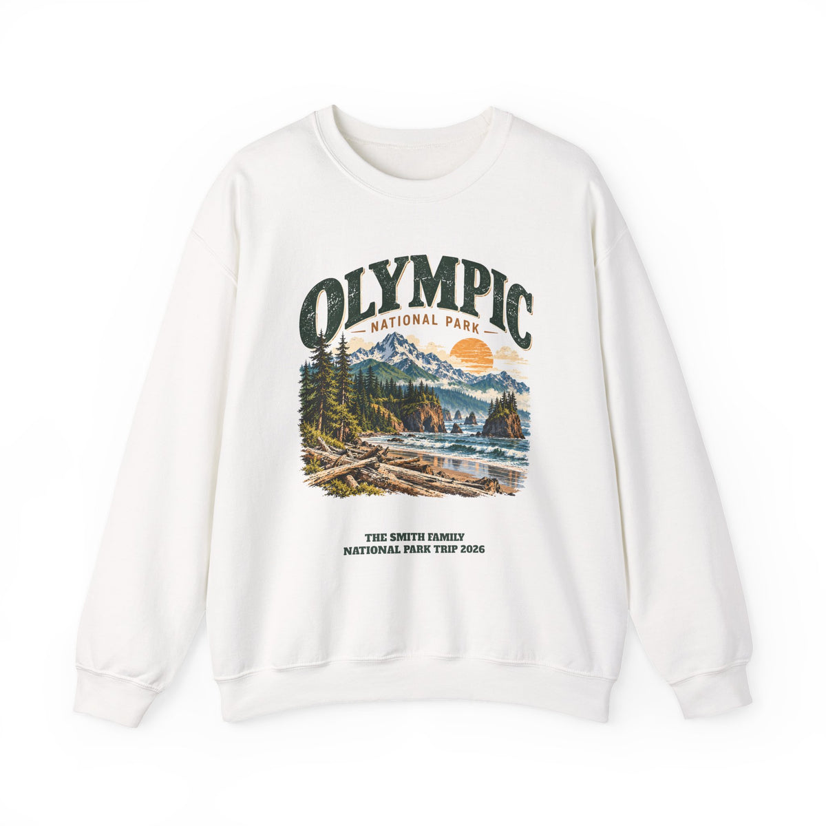 Custom Olympic National Park Family Trip Sweatshirt
