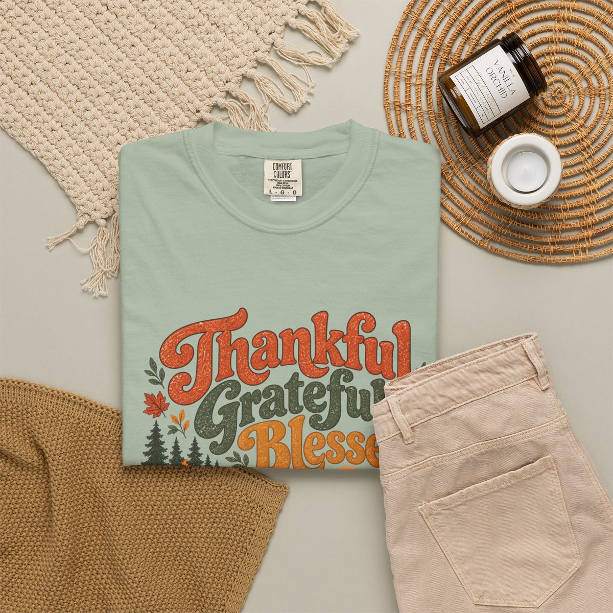 Custom Thankful Grateful Blessed Thanksgiving Road Trip Shirt