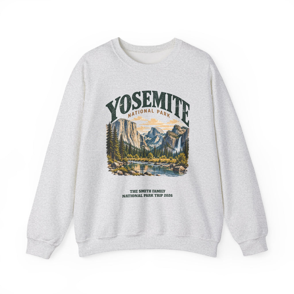 Custom Yosemite National Park Family Trip Sweatshirt