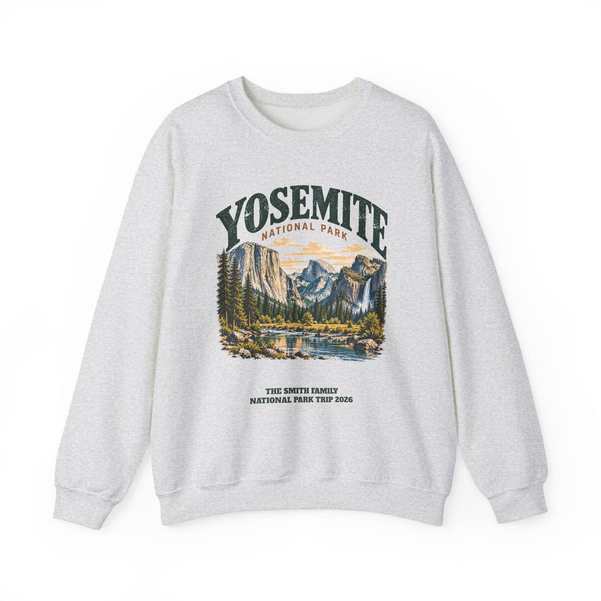 Custom Yosemite National Park Family Trip Sweatshirt