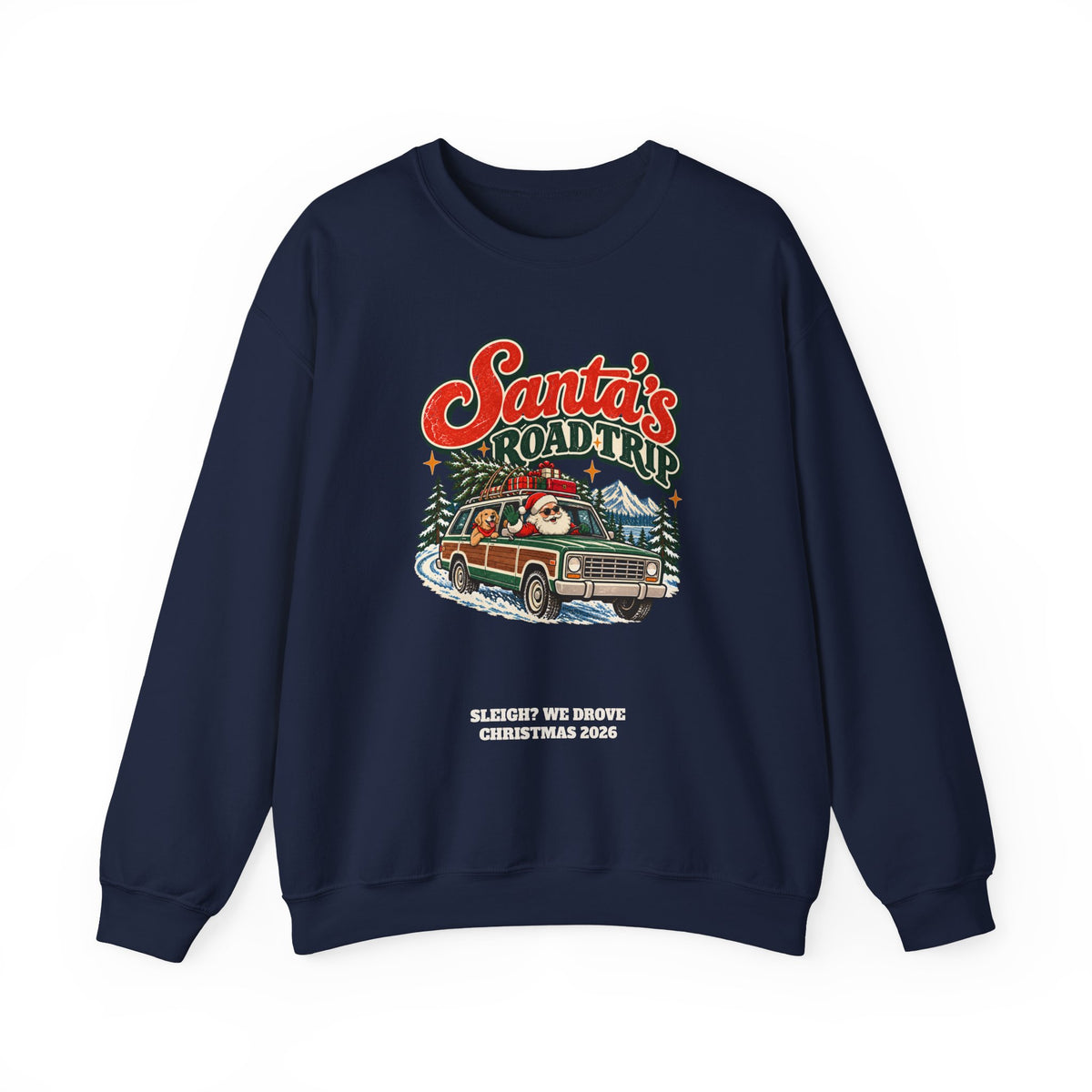 Custom Santa's Road Trip Christmas Sweatshirt