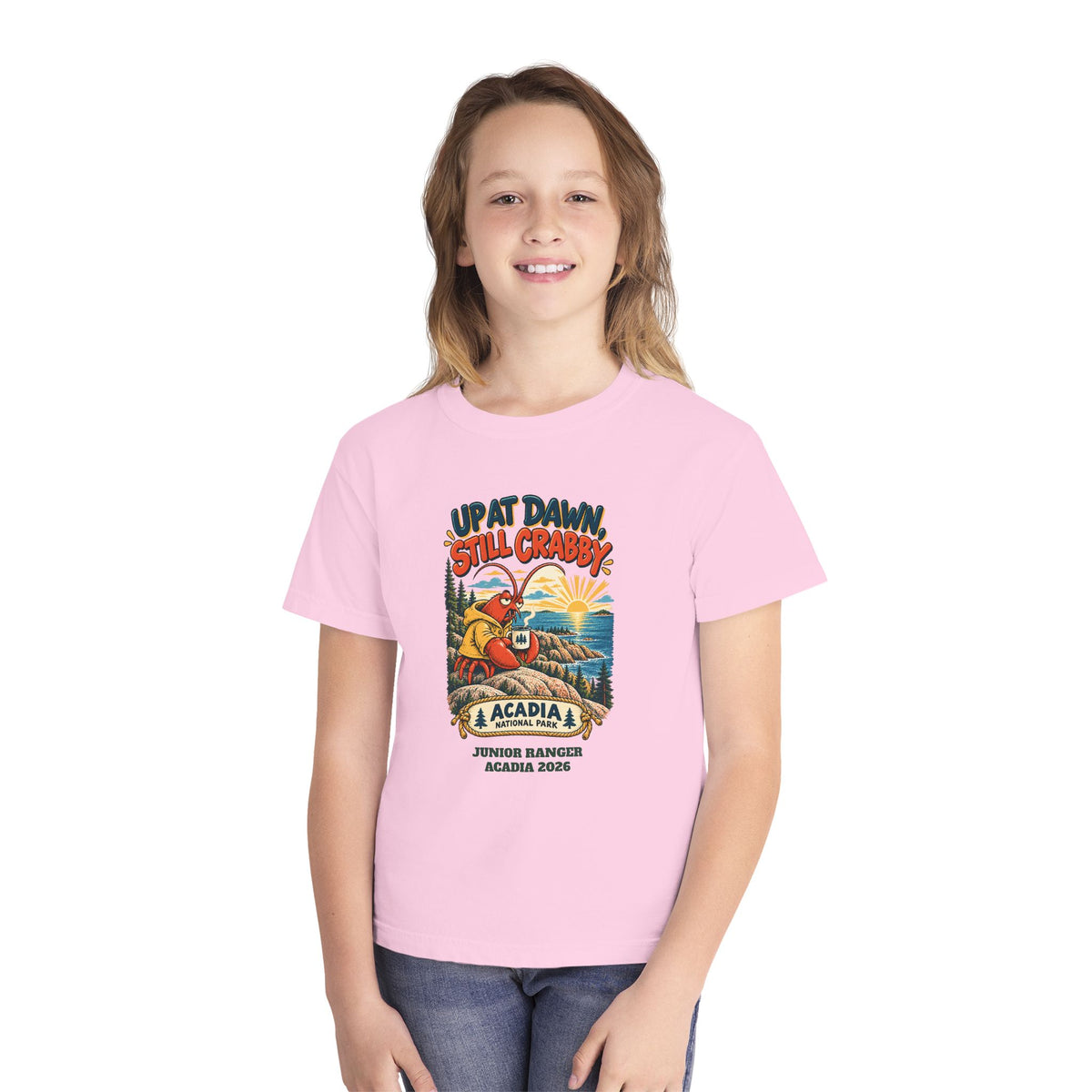 Custom Kids Acadia National Park Still Crabby Shirt