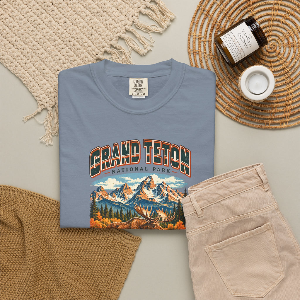 Custom Grand Teton National Park Vintage Moose Shirt