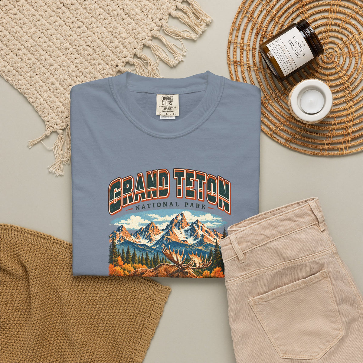 Custom Grand Teton National Park Vintage Moose Shirt