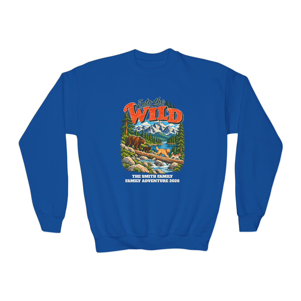 Custom Kids Into the Wild Hiking Sweatshirt