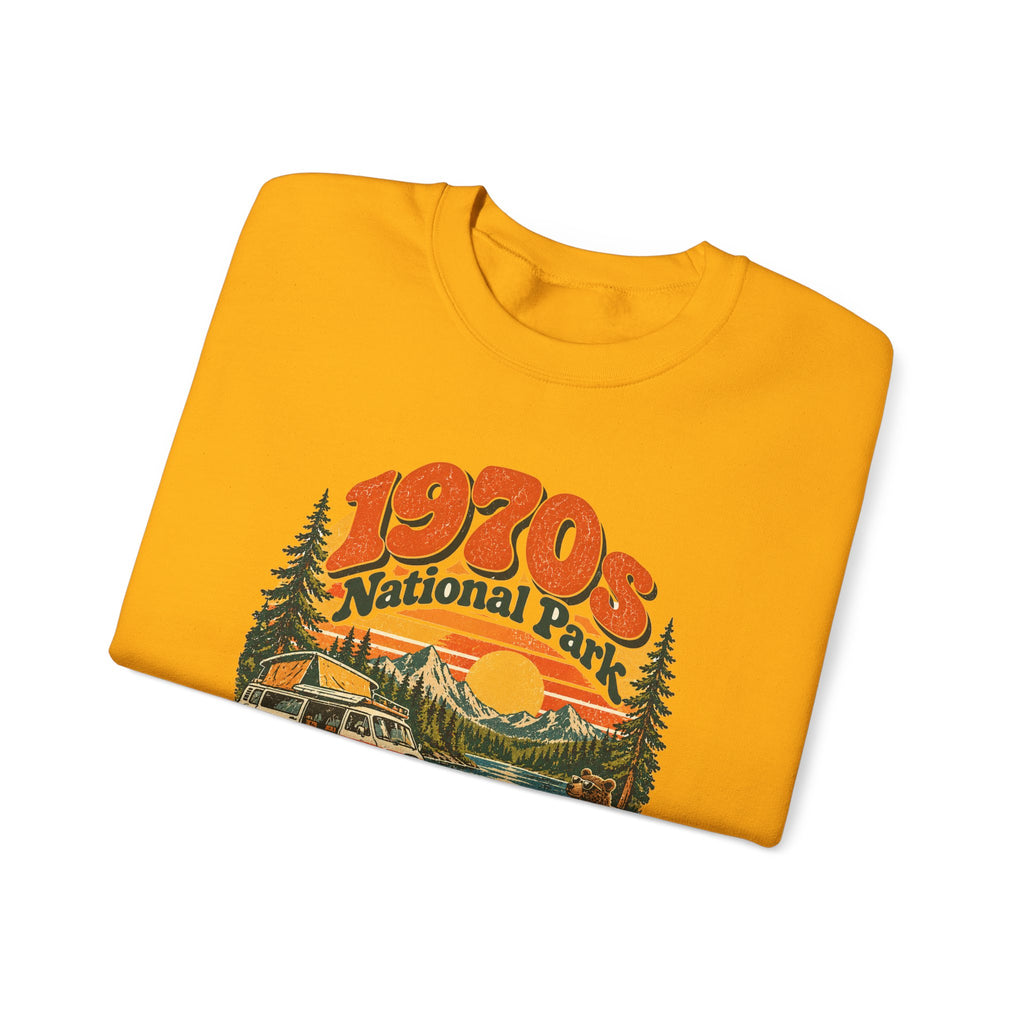 Custom 1970s National Park Family Camping Sweatshirt