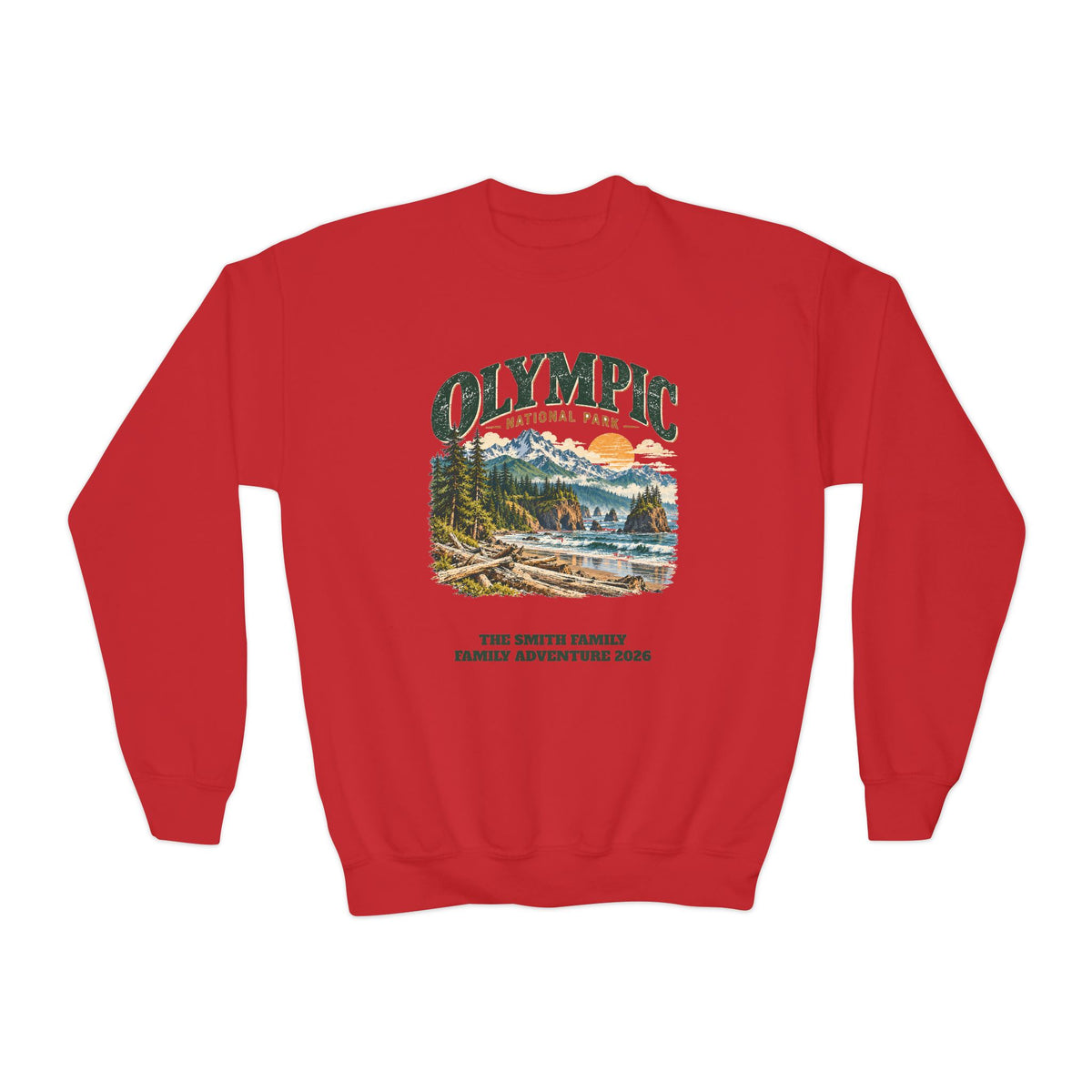 Custom Kids Olympic National Park Sweatshirt