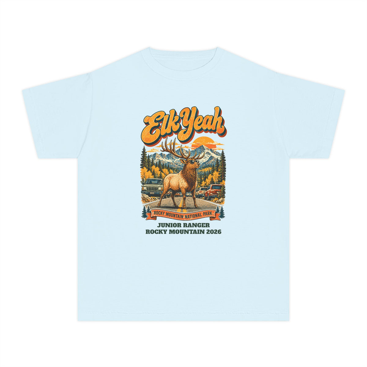 Custom Kids Rocky Mountain National Park Elk Yeah Shirt