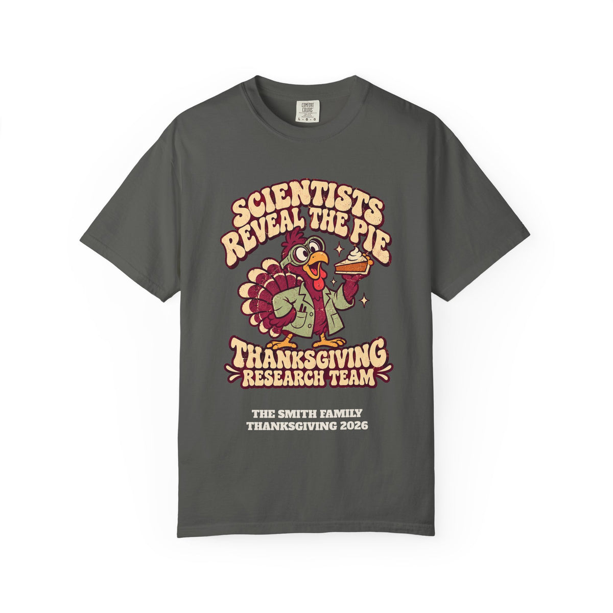 Custom Thanksgiving Pie Research Team Shirt