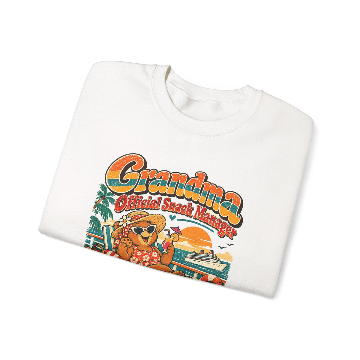 Custom Grandma Snack Manager Cruise Sweatshirt