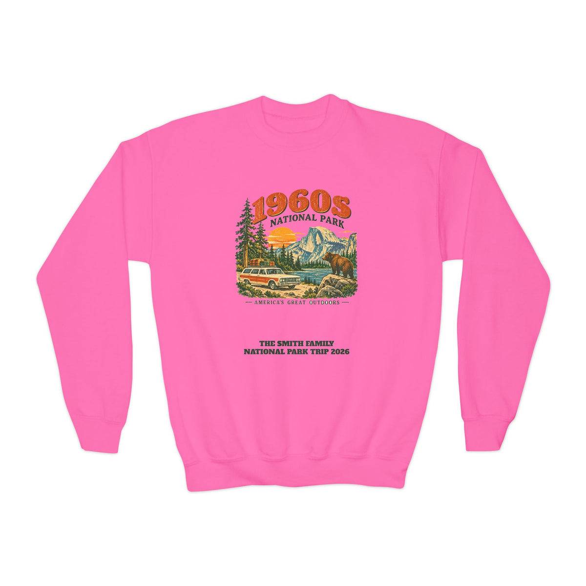 Custom Kids 1960s National Park Sweatshirt