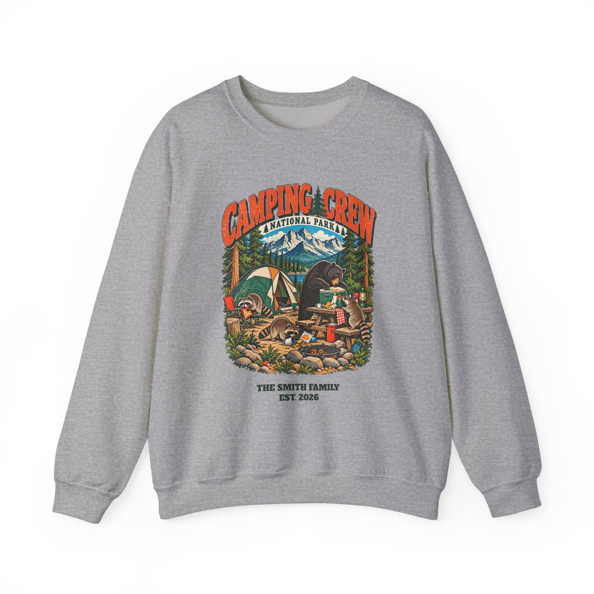 Custom Camping Crew Family Camping Sweatshirt