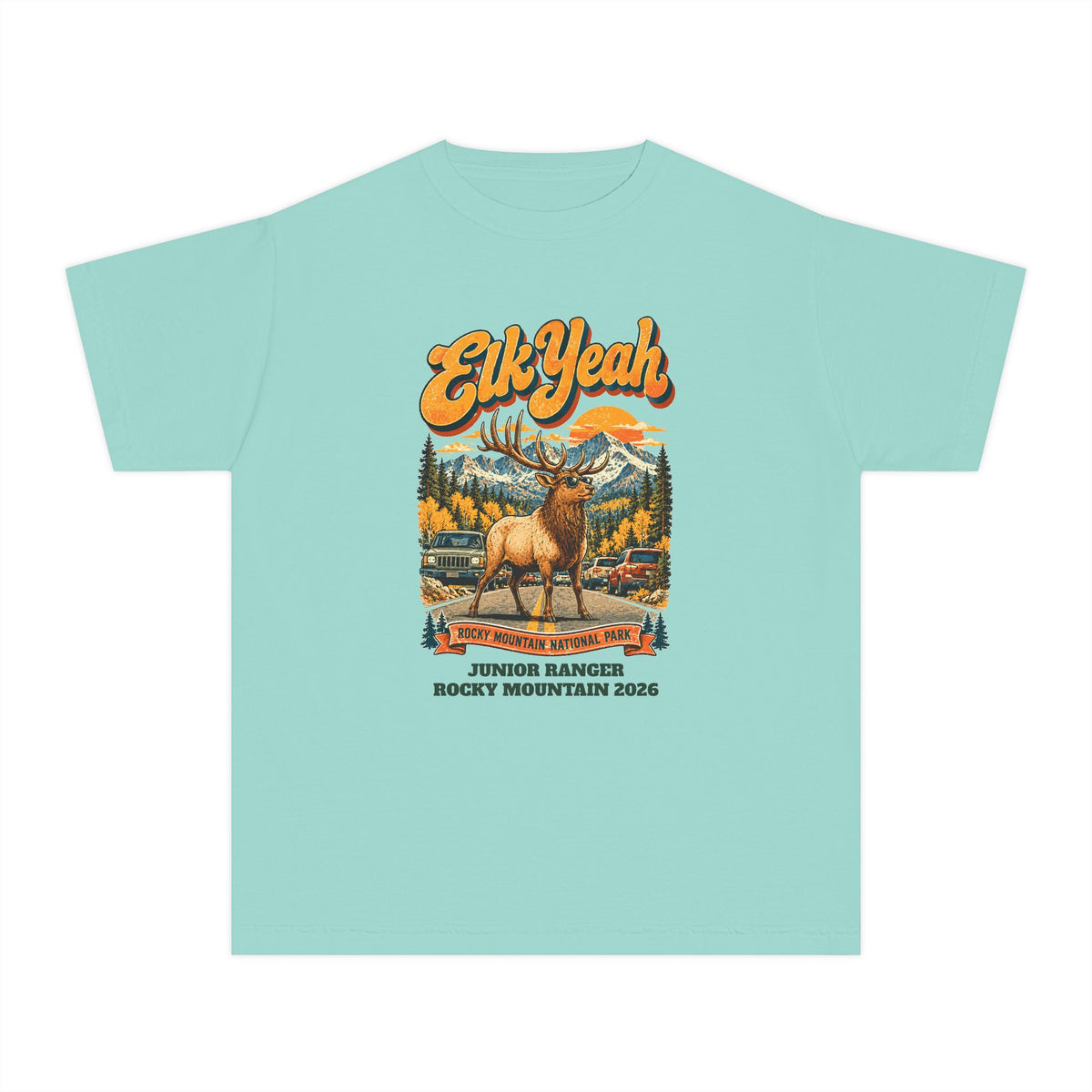 Custom Kids Rocky Mountain National Park Elk Yeah Shirt