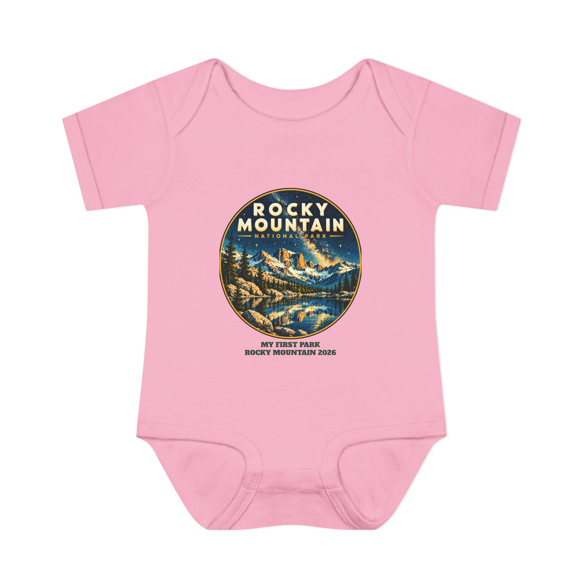 Custom Baby Rocky Mountain National Park Night Sky Onesie
