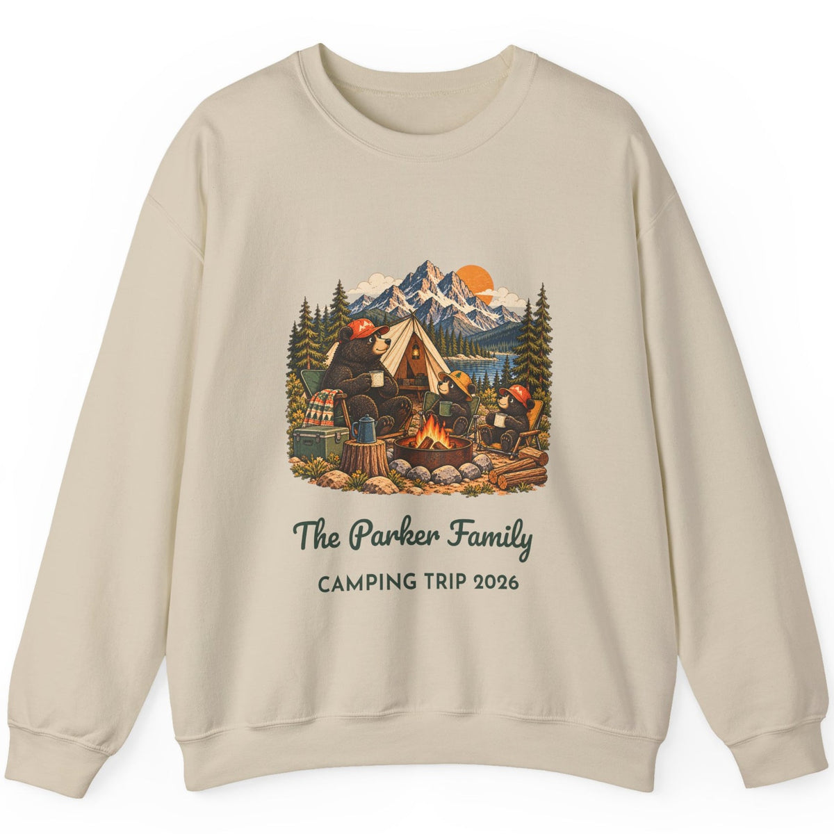 Custom Bear Campfire Sweatshirt