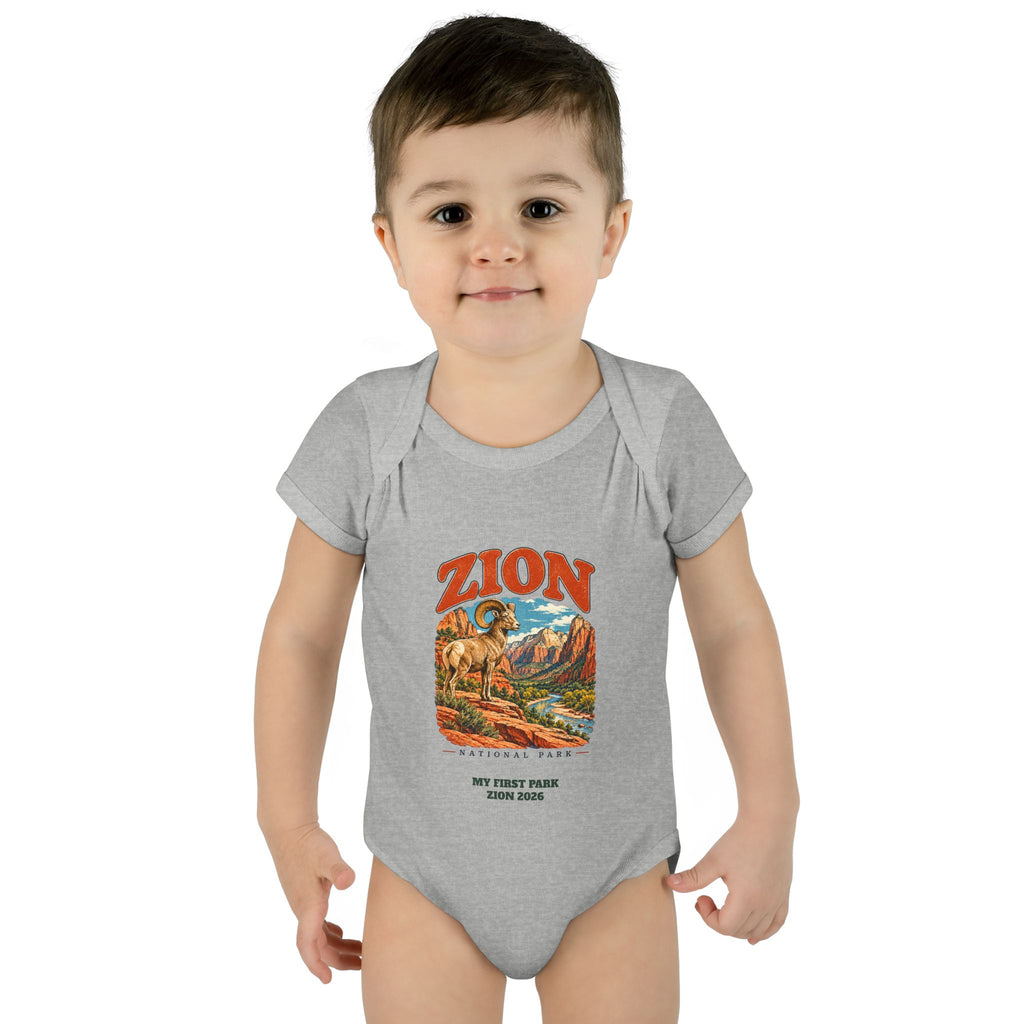 Custom Baby Zion National Park Bighorn Sheep Onesie