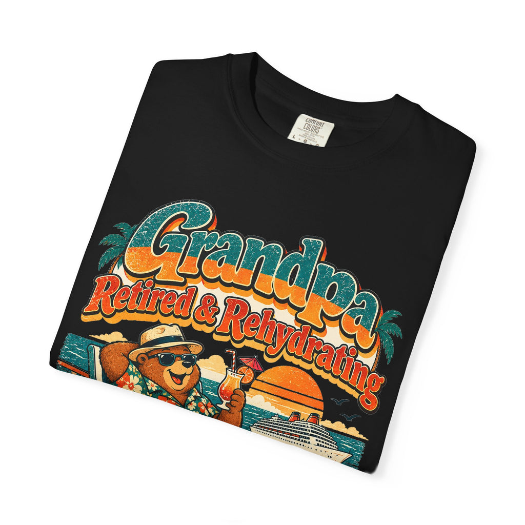 Custom Grandpa Retired & Rehydrating Cruise Shirt