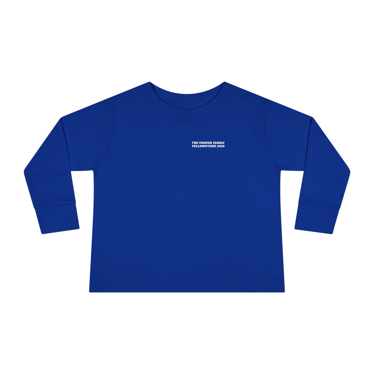 Custom Toddler Yellowstone Scavenger Hunt Long Sleeve Shirt