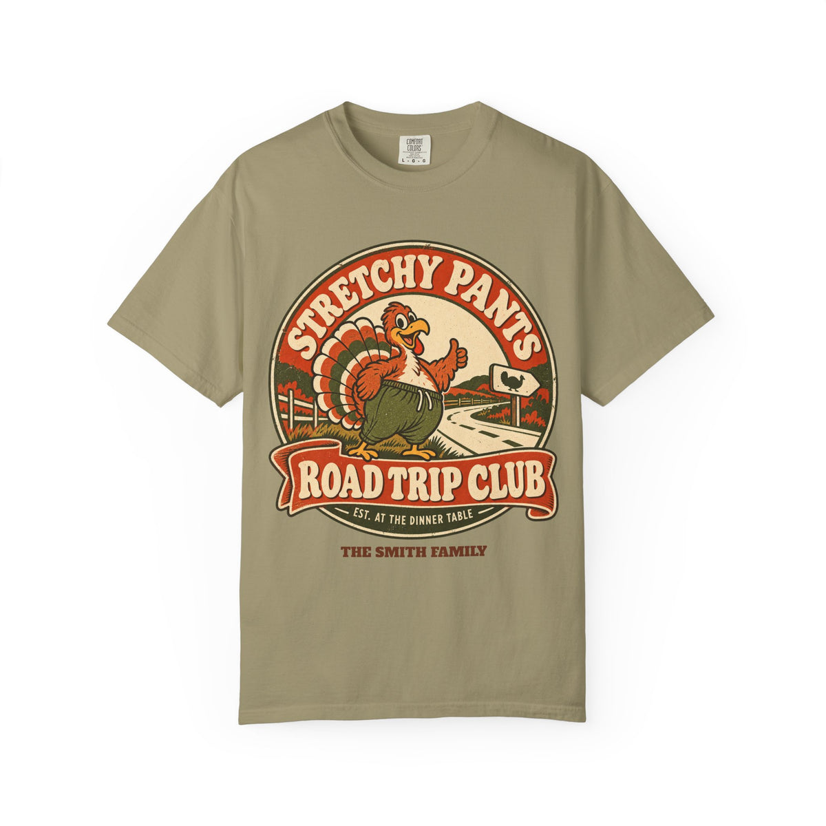 Custom Stretchy Pants Family Thanksgiving Shirt