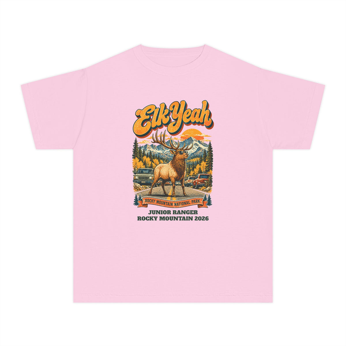 Custom Kids Rocky Mountain National Park Elk Yeah Shirt