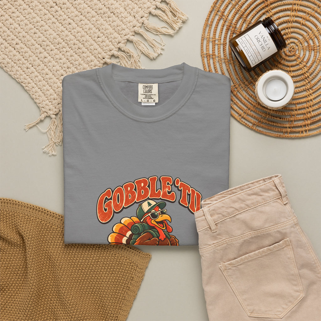 Custom Gobble 'Til You Wobble Thanksgiving Shirt
