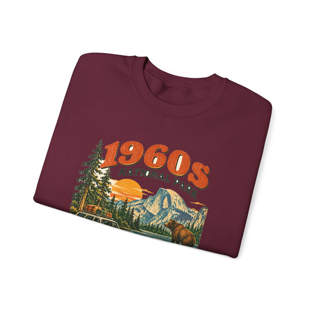 Custom 1960s National Park Family Trip Sweatshirt