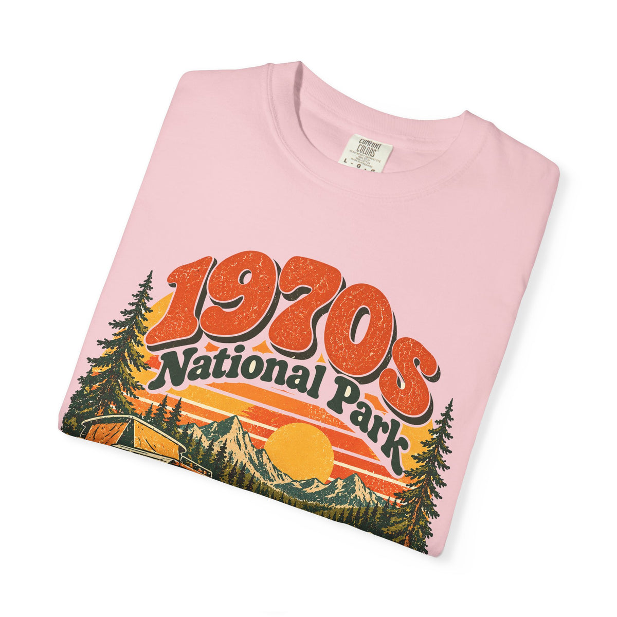 Custom 1970s National Park Family Camping Shirt