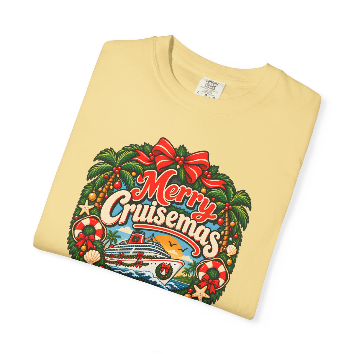 Custom Merry Cruisemas Wreath Christmas Cruise Shirt