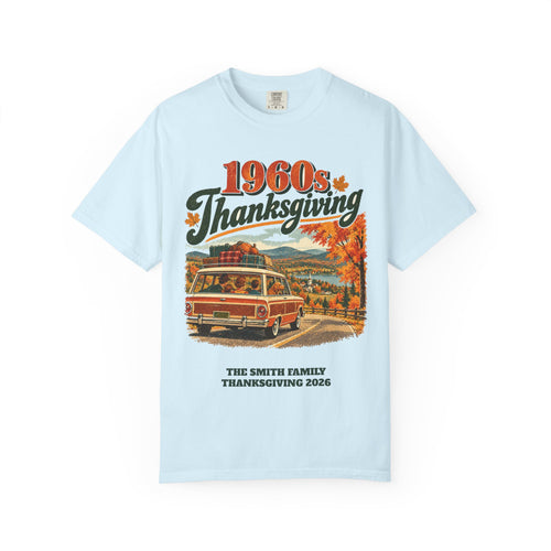 Custom 1960s Thanksgiving Family Road Trip Shirt