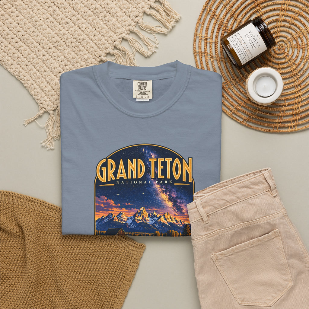 Custom Grand Teton National Park Night Sky Shirt