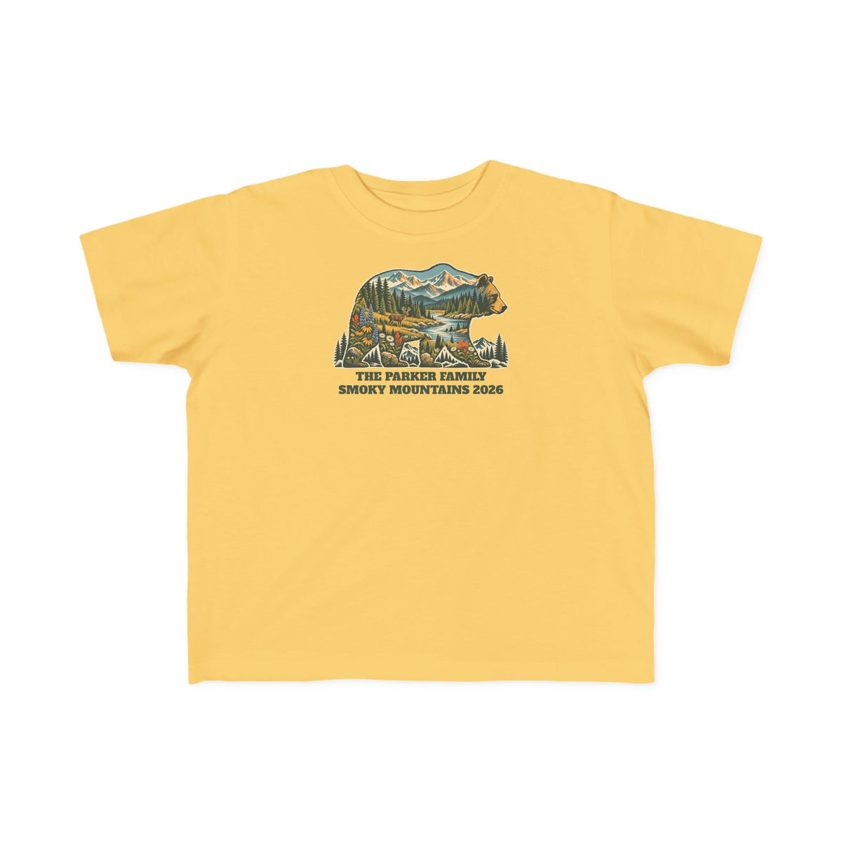 Custom Toddler National Park Bear Tee