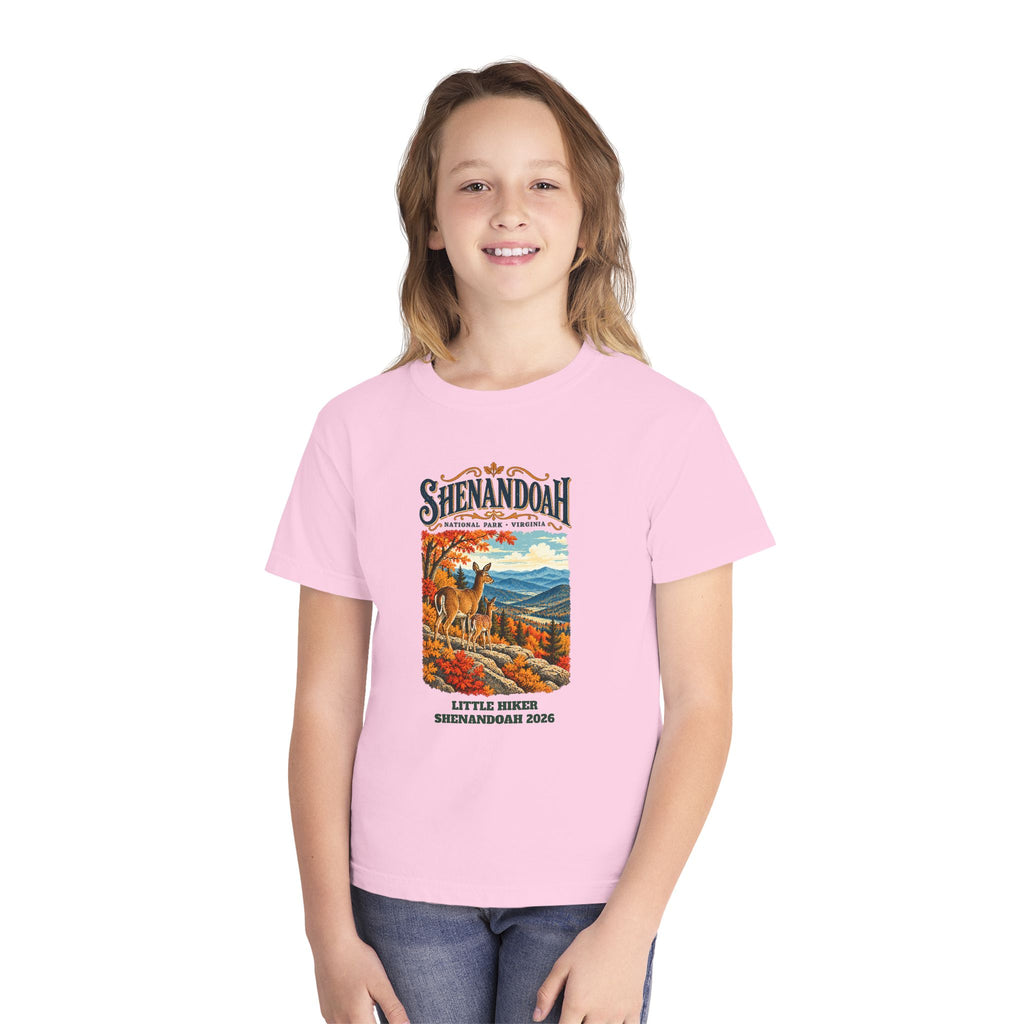 Custom Kids Shenandoah National Park Vintage Deer Shirt