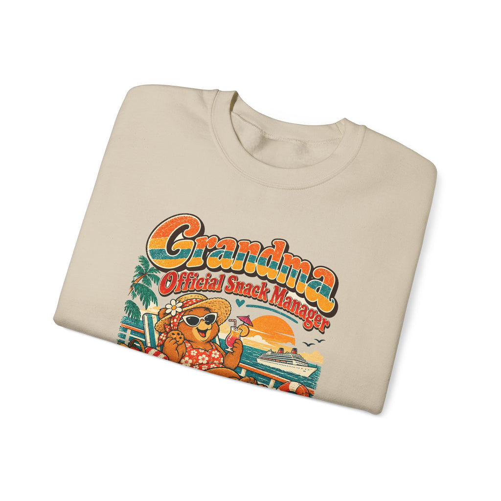 Custom Grandma Snack Manager Cruise Sweatshirt