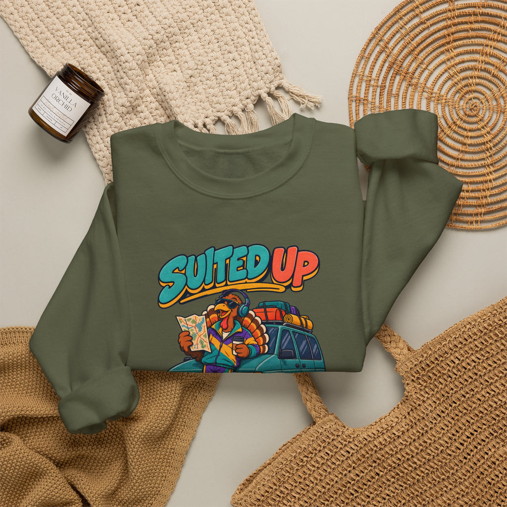 Custom Suited Up For The Thanksgiving Drive Sweatshirt