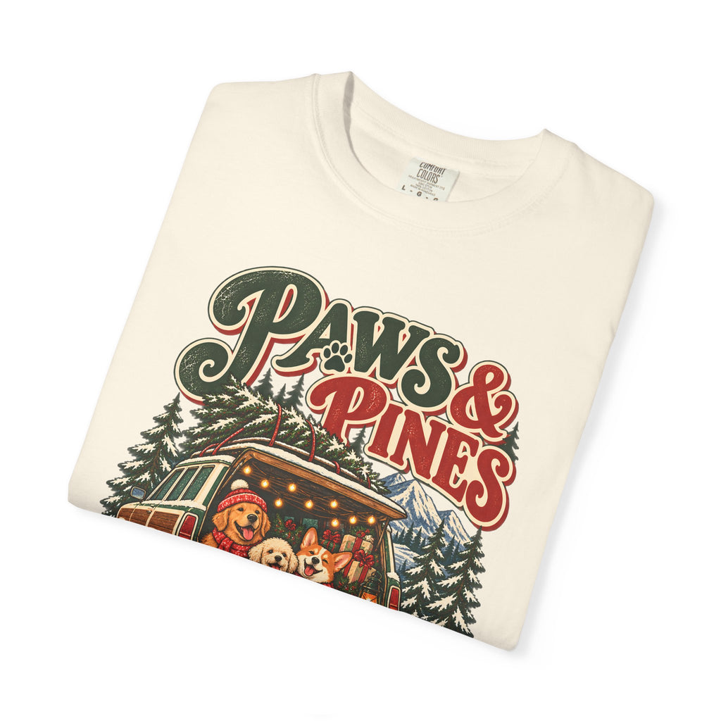 Custom Paws & Pines Christmas Dog Shirt