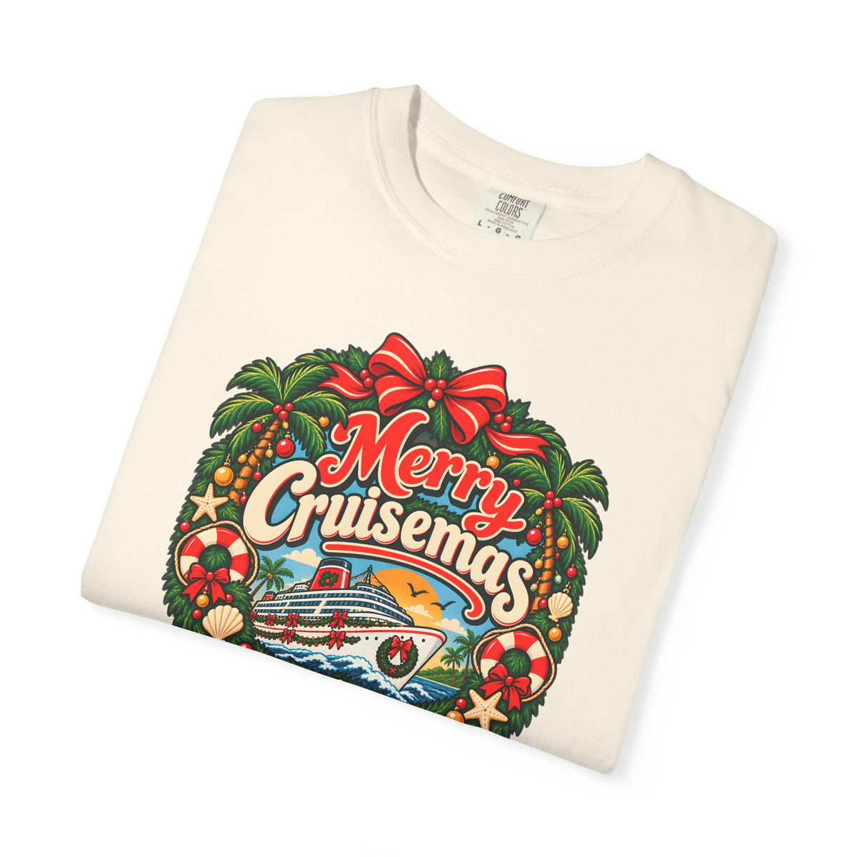 Custom Merry Cruisemas Wreath Christmas Cruise Shirt
