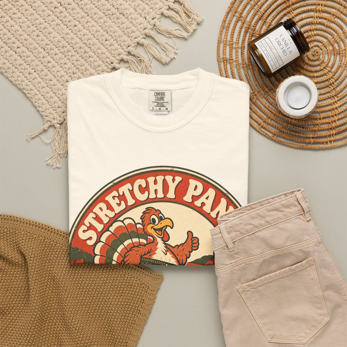 Custom Stretchy Pants Family Thanksgiving Shirt