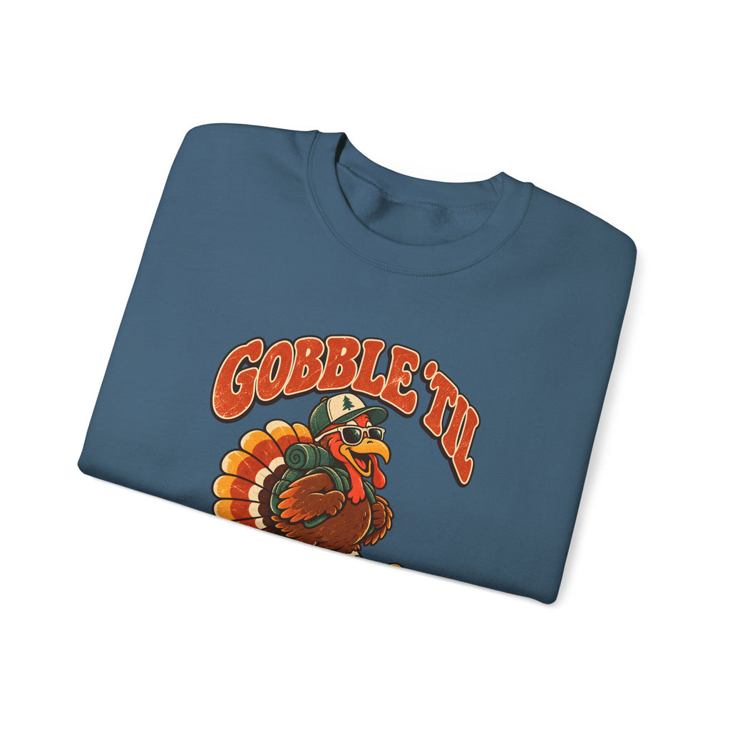 Custom Gobble 'Til You Wobble Thanksgiving Sweatshirt