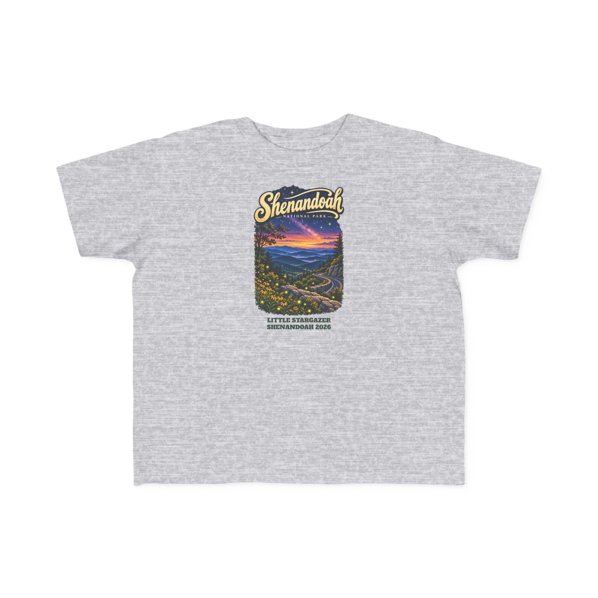 Custom Toddler Shenandoah National Park Skyline Drive Night Sky Shirt