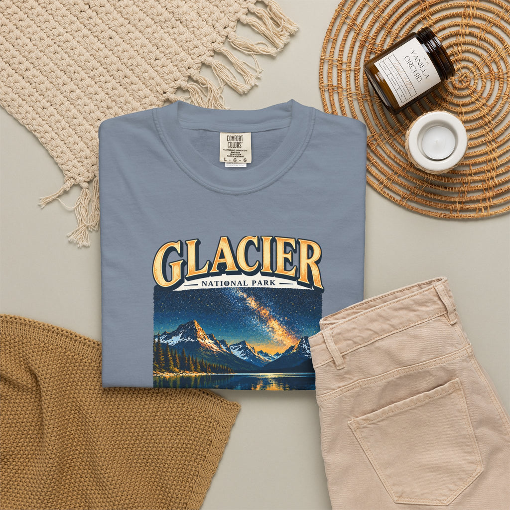Custom Glacier National Park Night Sky Shirt