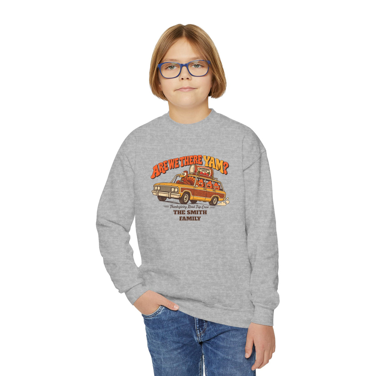Custom Kids Are We There Yam Thanksgiving Sweatshirt