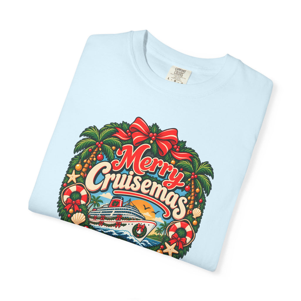 Custom Merry Cruisemas Wreath Christmas Cruise Shirt