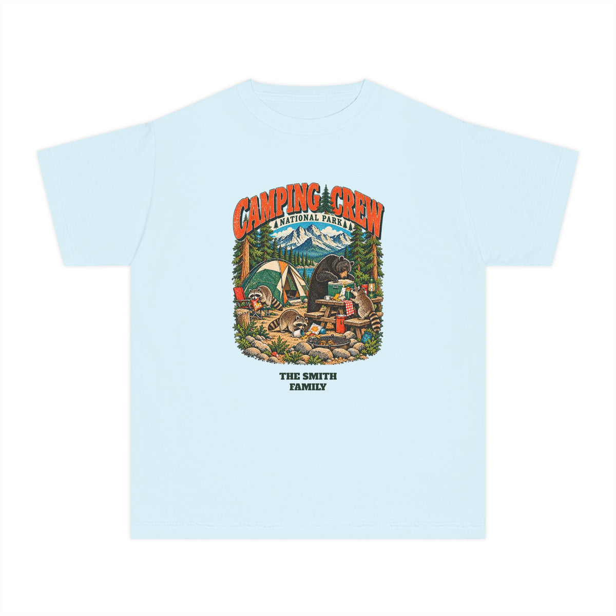 Custom Kids Camping Crew Camping Shirt