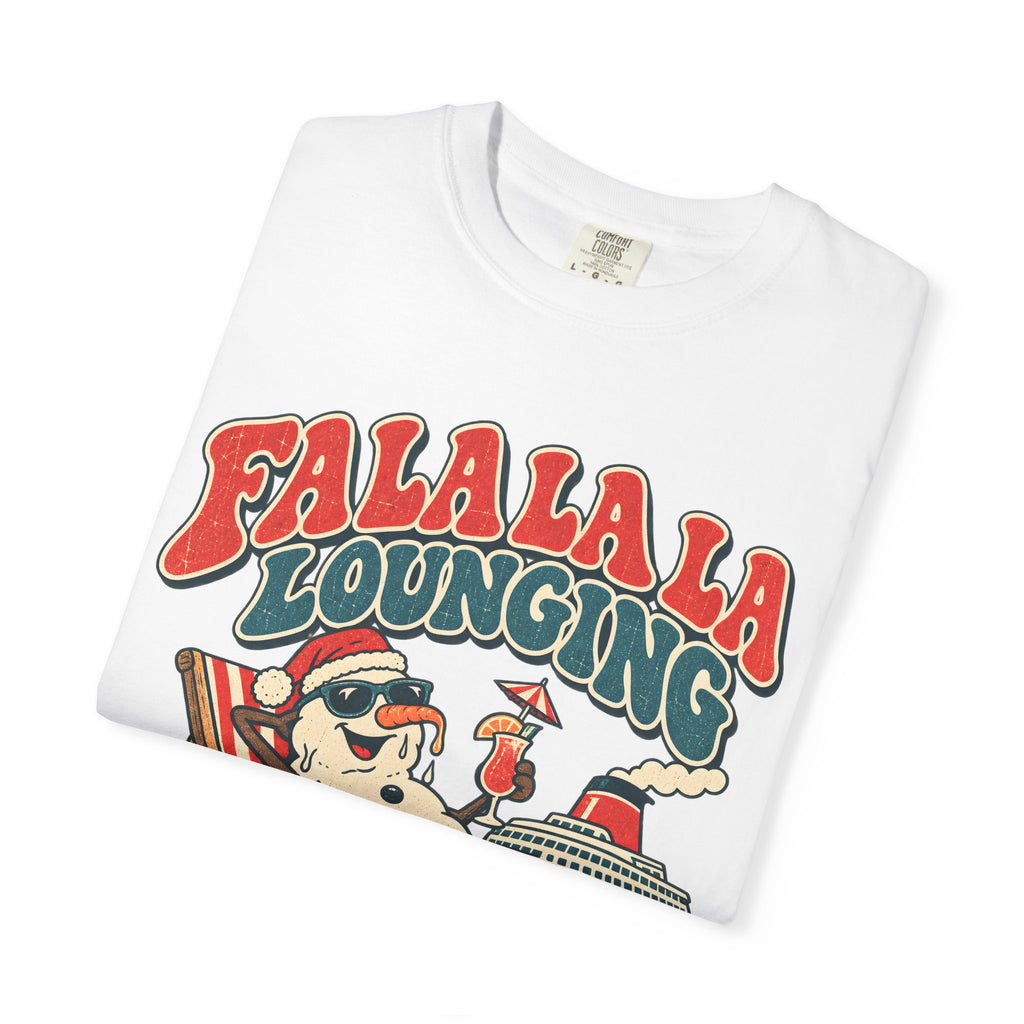 Custom Fa La La Lounging Family Christmas Cruise Shirt