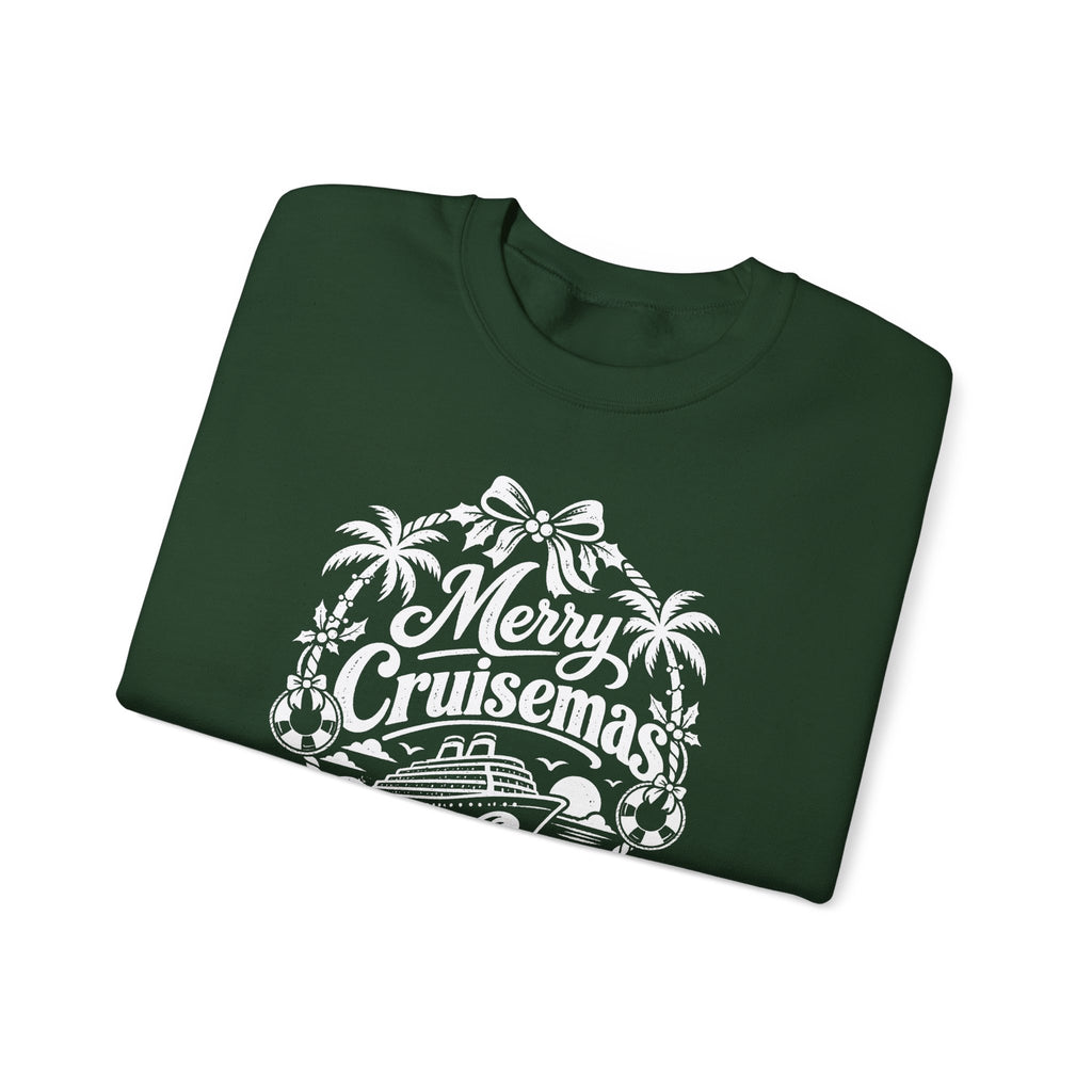 Custom Merry Cruisemas Palm Wreath Christmas Cruise Sweatshirt