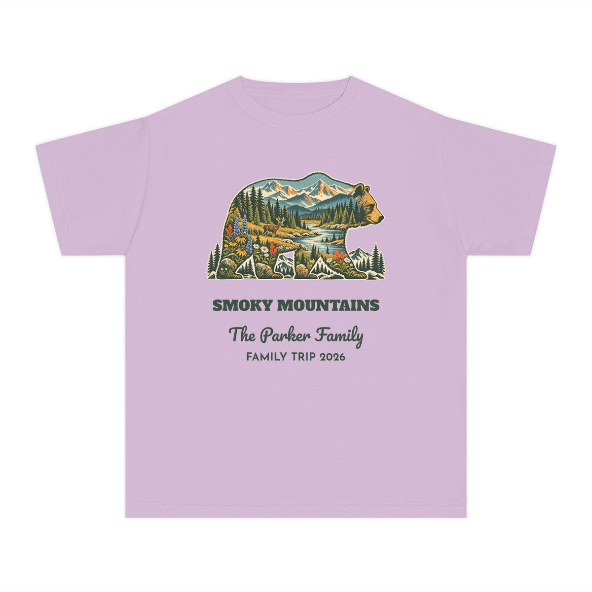 Custom Kids National Park Bear Tee